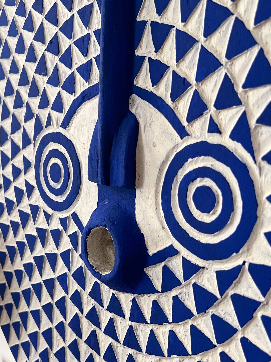 Large blue sun mask (Burkina Faso)