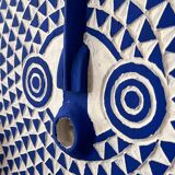 Large blue sun mask (Burkina Faso)