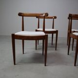 Set of six Alfred Hendrickx Model 500 dining chairs in Rosewood,