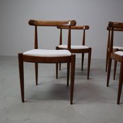 Set of six Alfred Hendrickx Model 500 dining chairs in Rosewood,