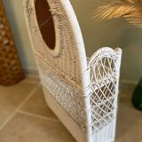Vintage wicker shelf