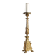 Antique gilded bronze candelabrum, 19th-century decorations.