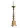 Antique gilded bronze candelabrum, 19th-century decorations.