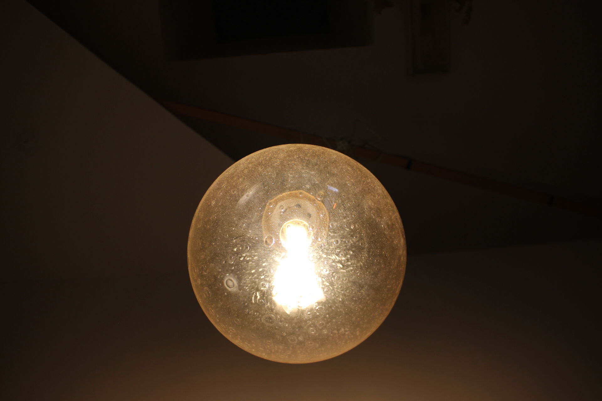 Mid-Century Glass Pendant Czechoslovakia, 1982, Up to 10 Pieces