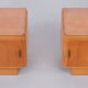Art deco night stands satinwood holland 1930s