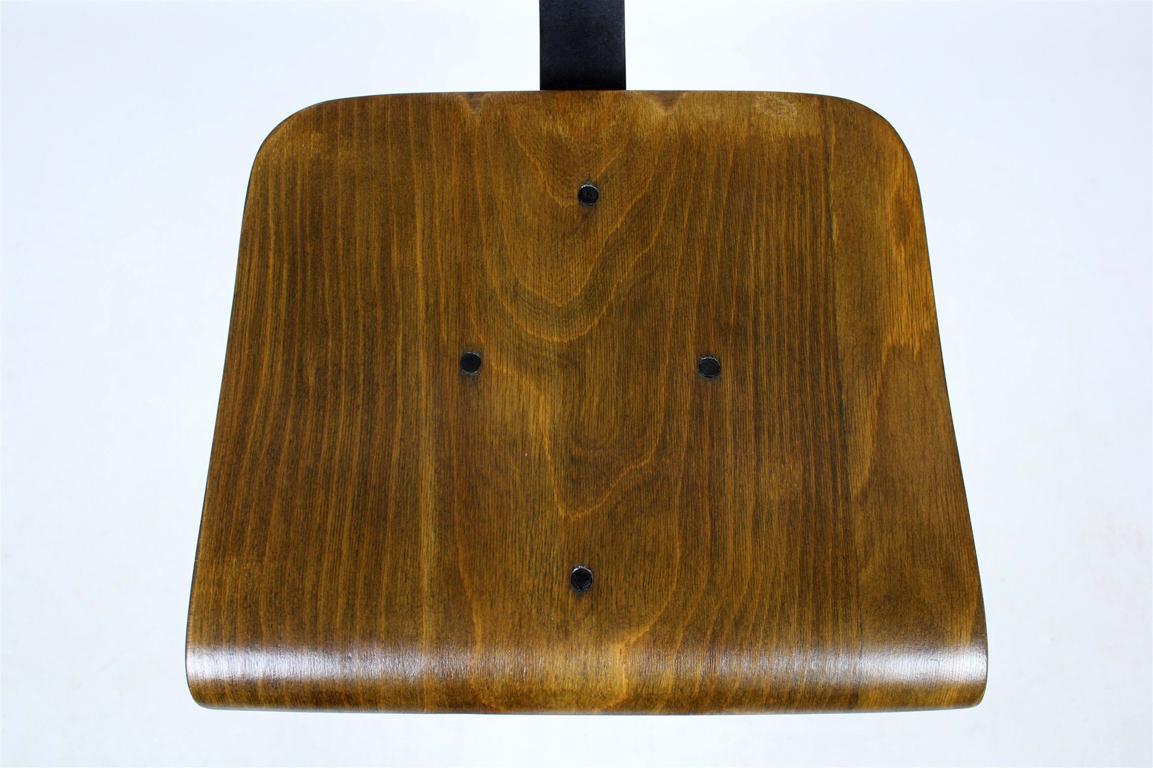 Industrial steel and wood swivel chair from Tomáš Baťa, 1940s