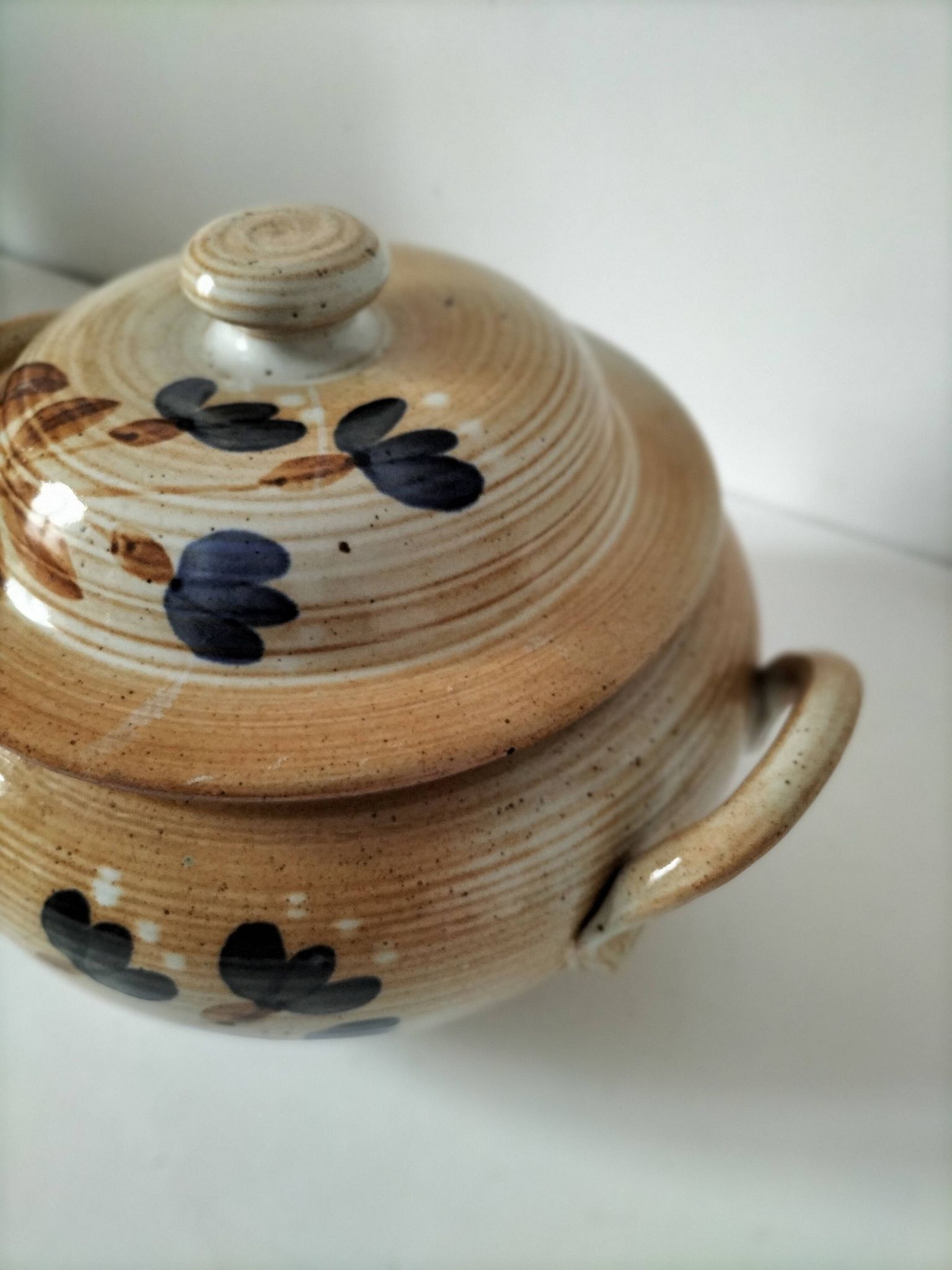 Vintage stoneware soup tureen from Marais.