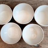 Set of 5 Vintage Boch Frères Ramekins / Small Bowls - Fruit Decor