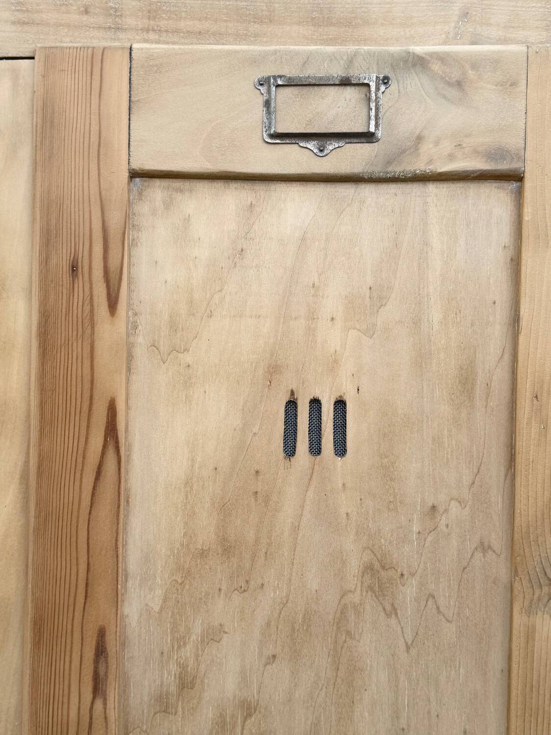 Vintage wooden wardrobe from 1940.