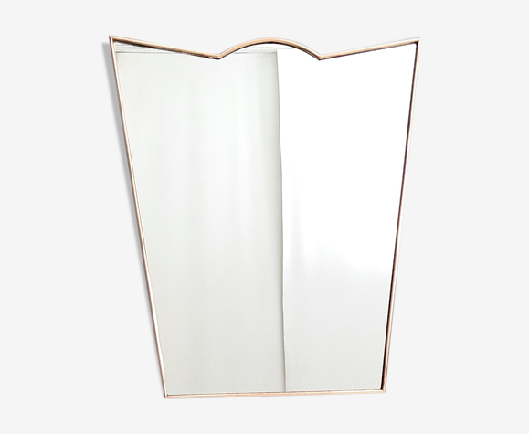 Miroir mural contour en latin, Italie, années 1950