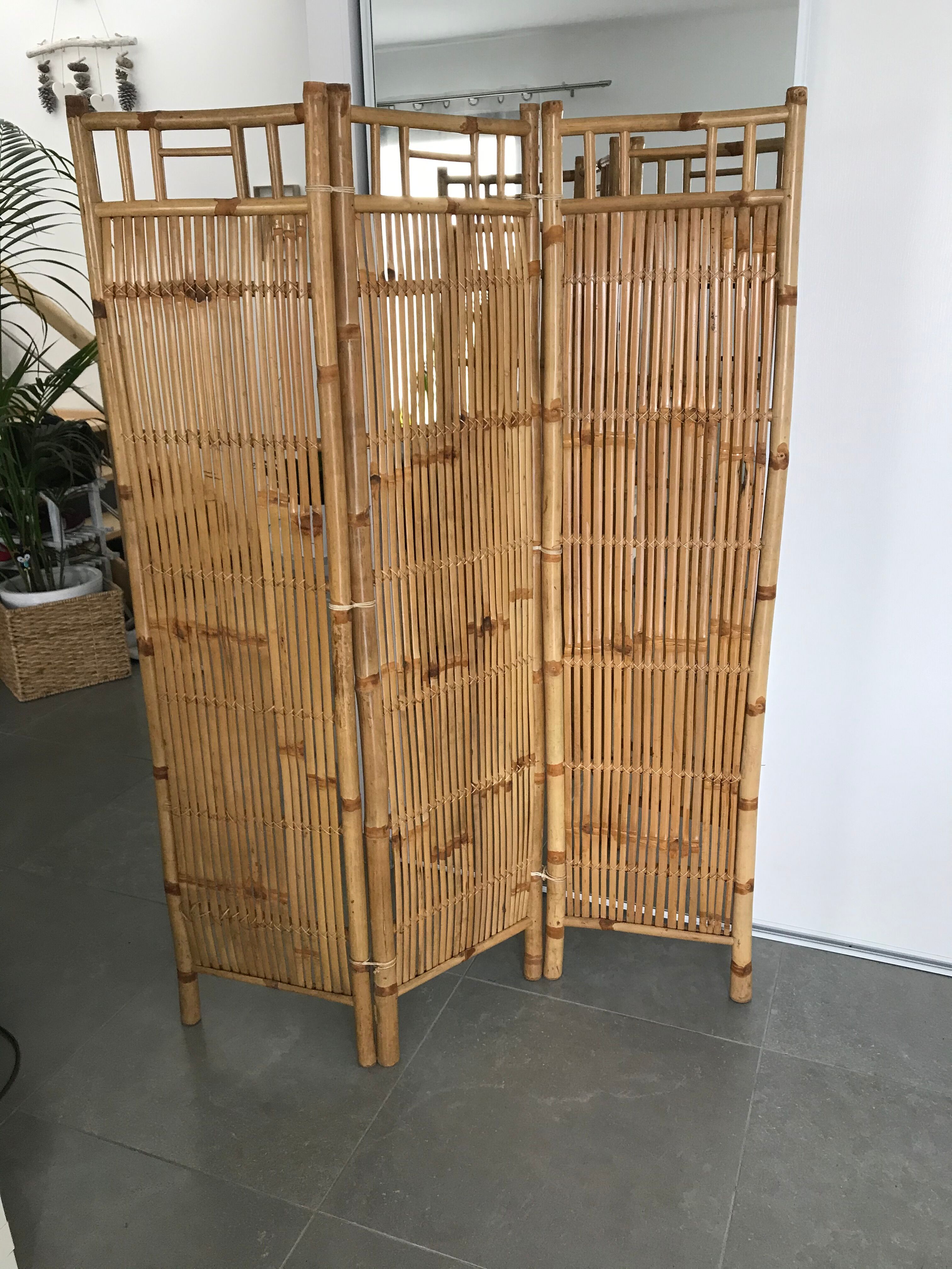 Bamboo screen 3 panels