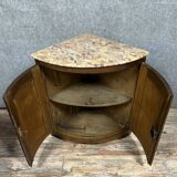 Solid wood corner cabinet from the Louis XIV period