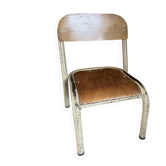 Ancienne petite Chaise d’École Écolier Enfant Vintage Design hauteur a