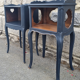 Pair of vintage bedside tables, 60s, Louis XV style, revamped