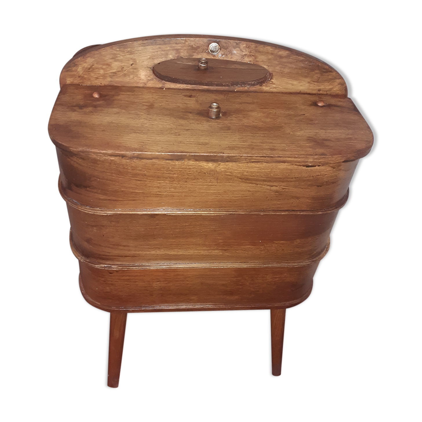 Wooden storage furniture with drawers. With a cove.