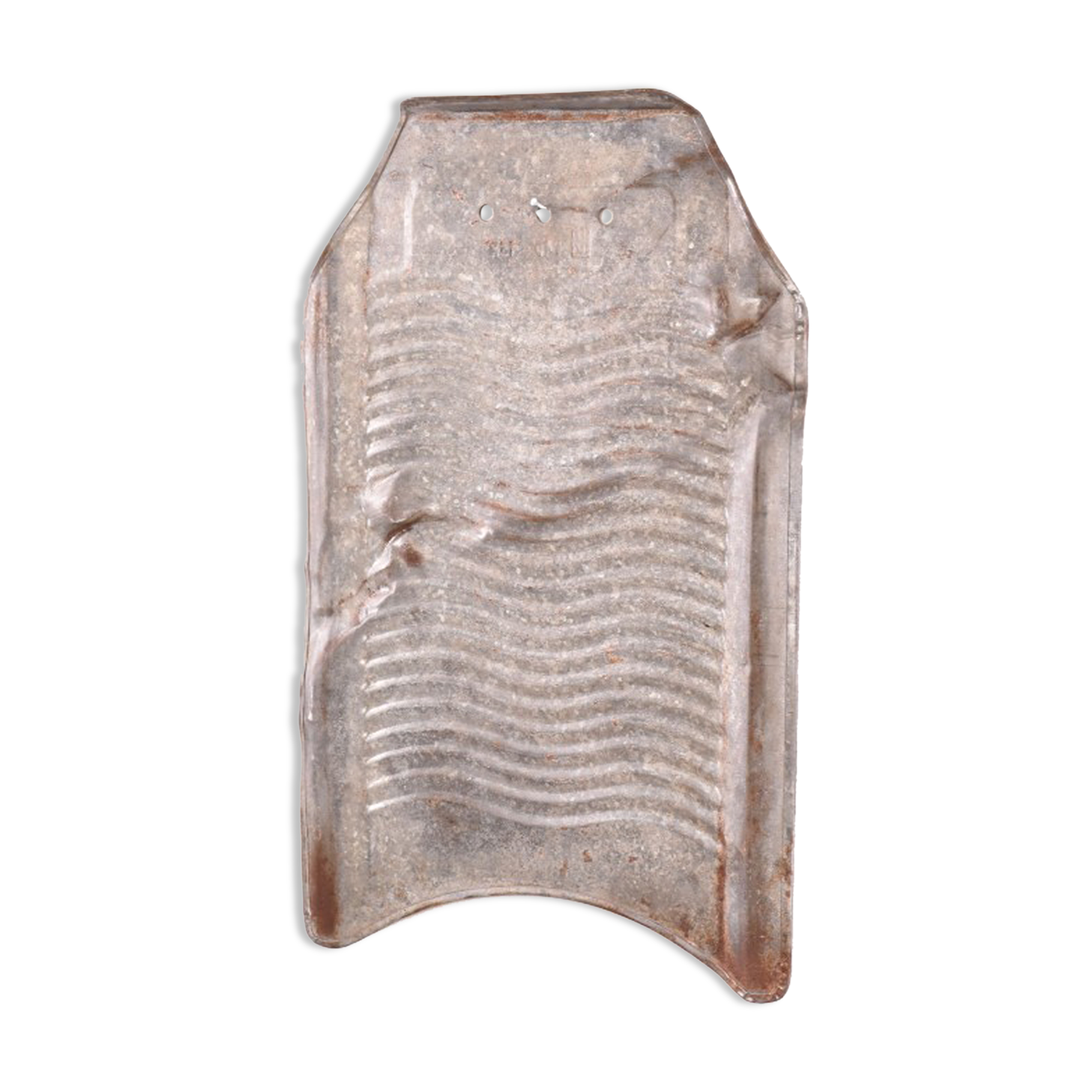 Vintage metallic wash board