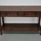 Table d'appoint en chêne rustique français vintage, années 1920