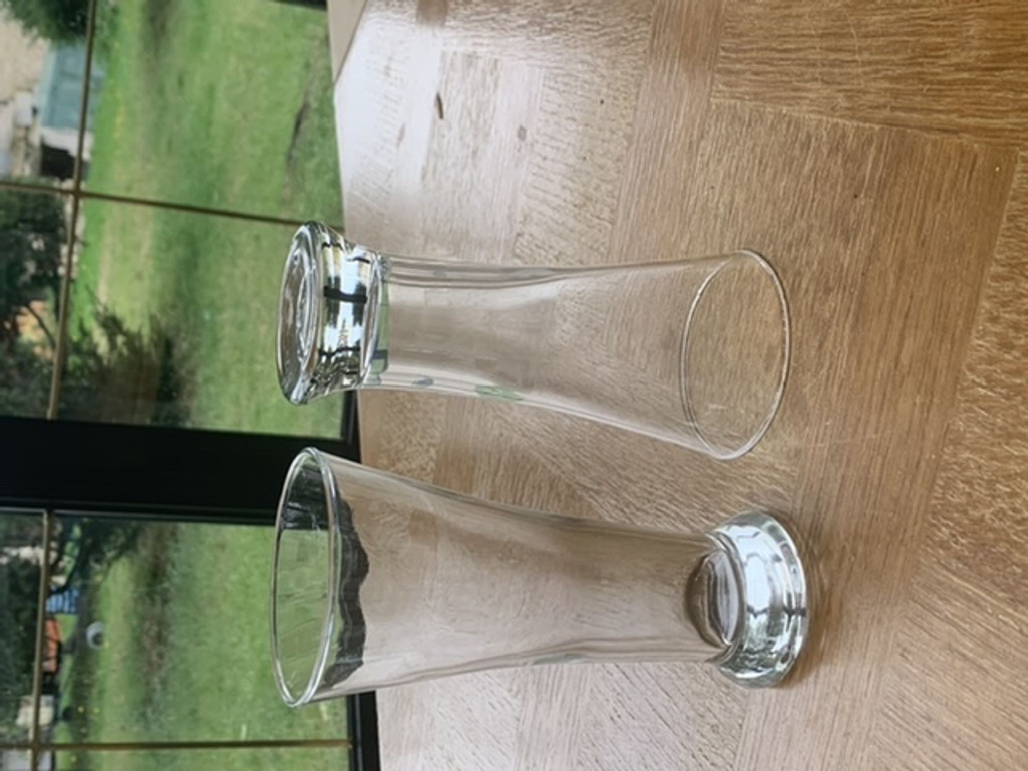 9 verre bistrot transparent vintage 1970