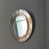 Vintage brass mirror 16x16cm