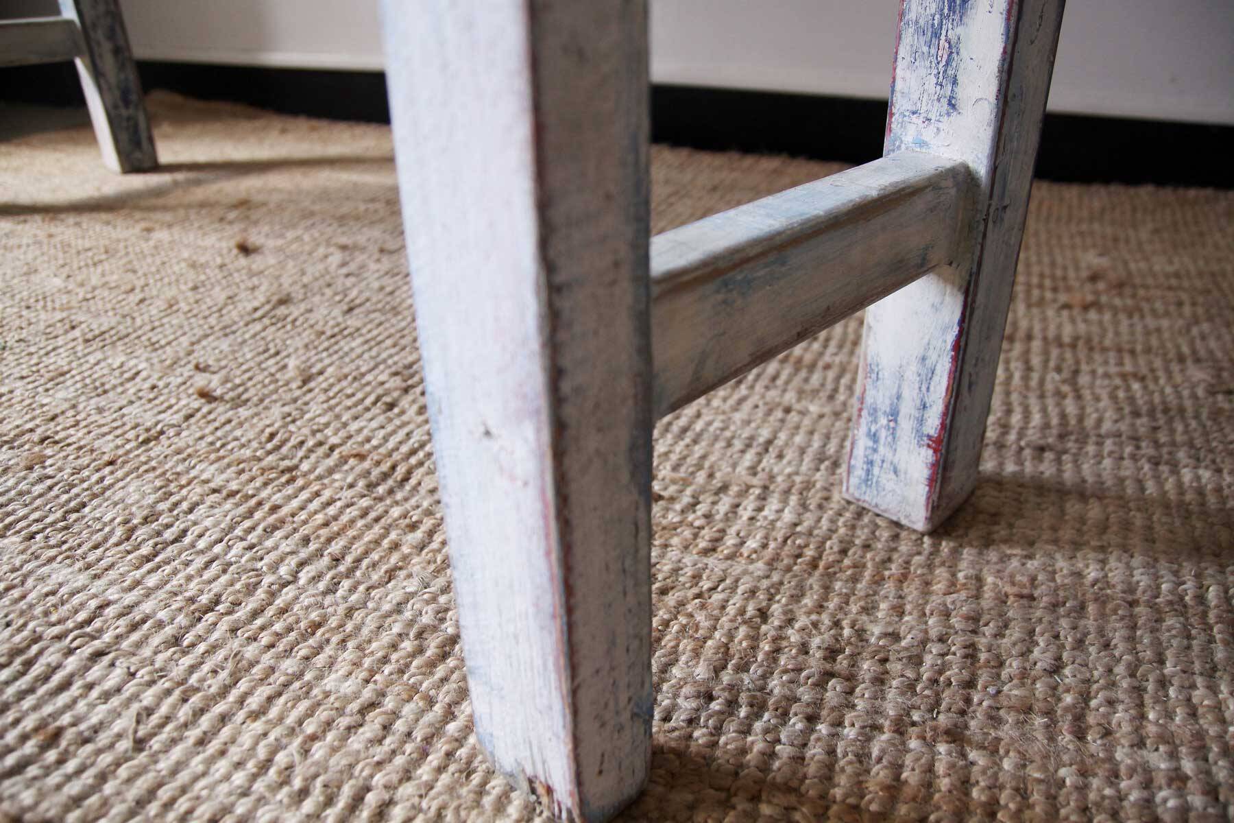 Console / patinated wooden shelf
