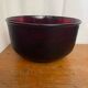 Salad bowl + 6 vintage ARCOROC Sierra molded glass bowls, ruby red, Vinta