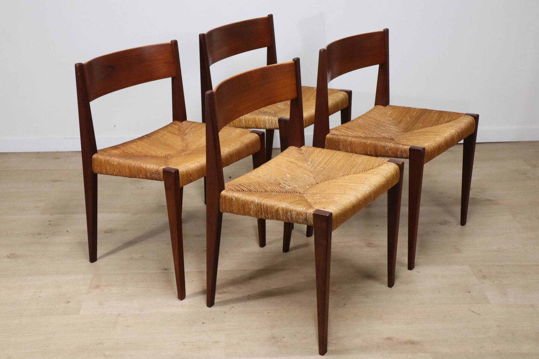 Set of 4 Scandinavian chairs, "Pia" model, by Poul Cadovius, 1960