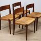Set of 4 Scandinavian chairs, "Pia" model, by Poul Cadovius, 1960
