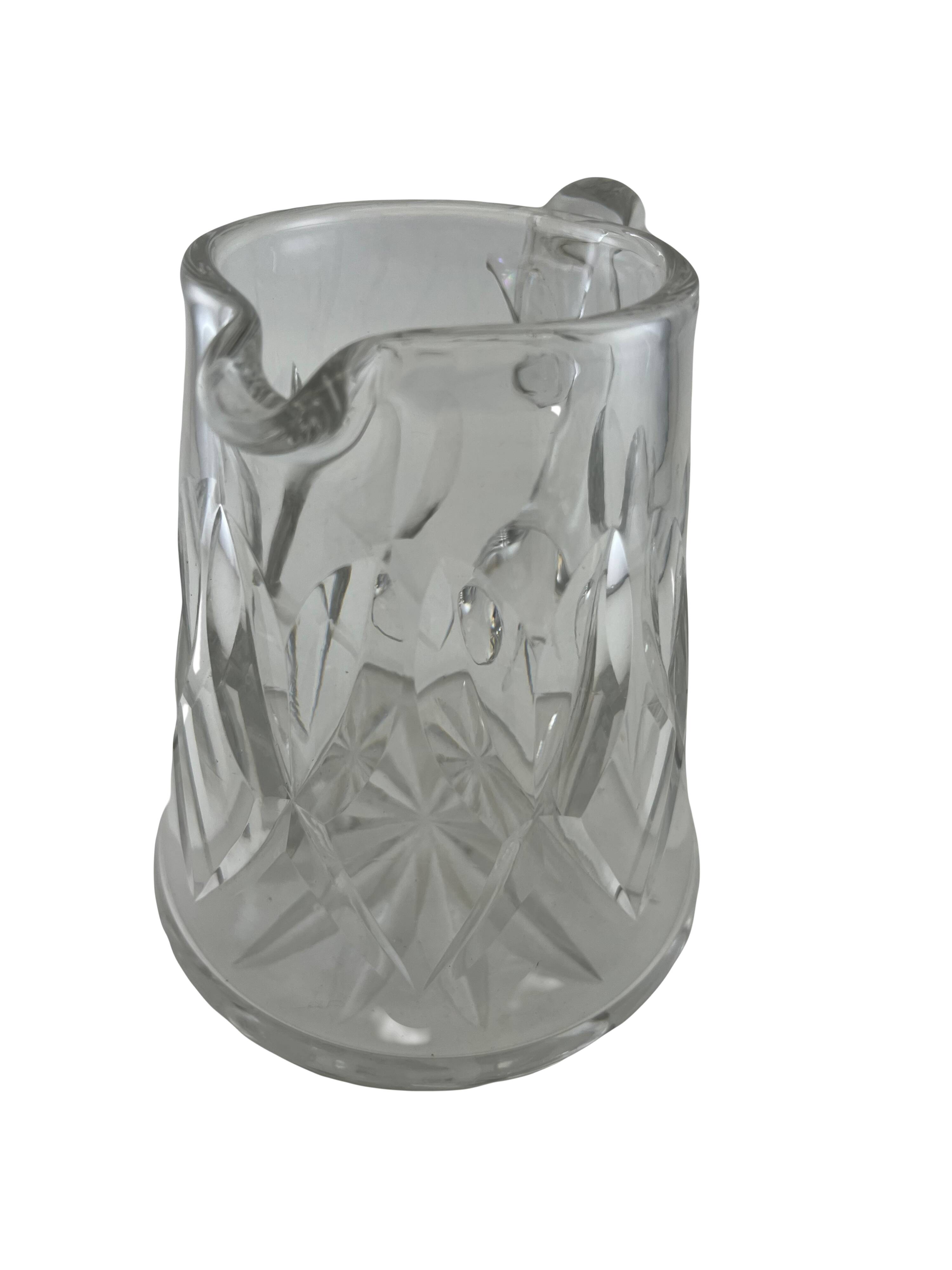 Saint Louis crystal pitcher carafe signed