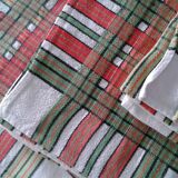 Set of 4 Basque style towels. vintage