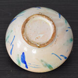 Antique Fajalauza Glazed Terracotta Ceramic Lebrillo Bowl, Granada Spain