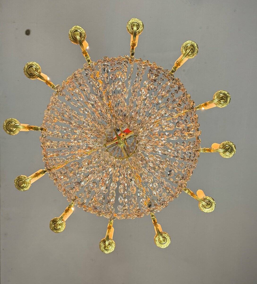 Gilt bronze pearl bag, early 19th century