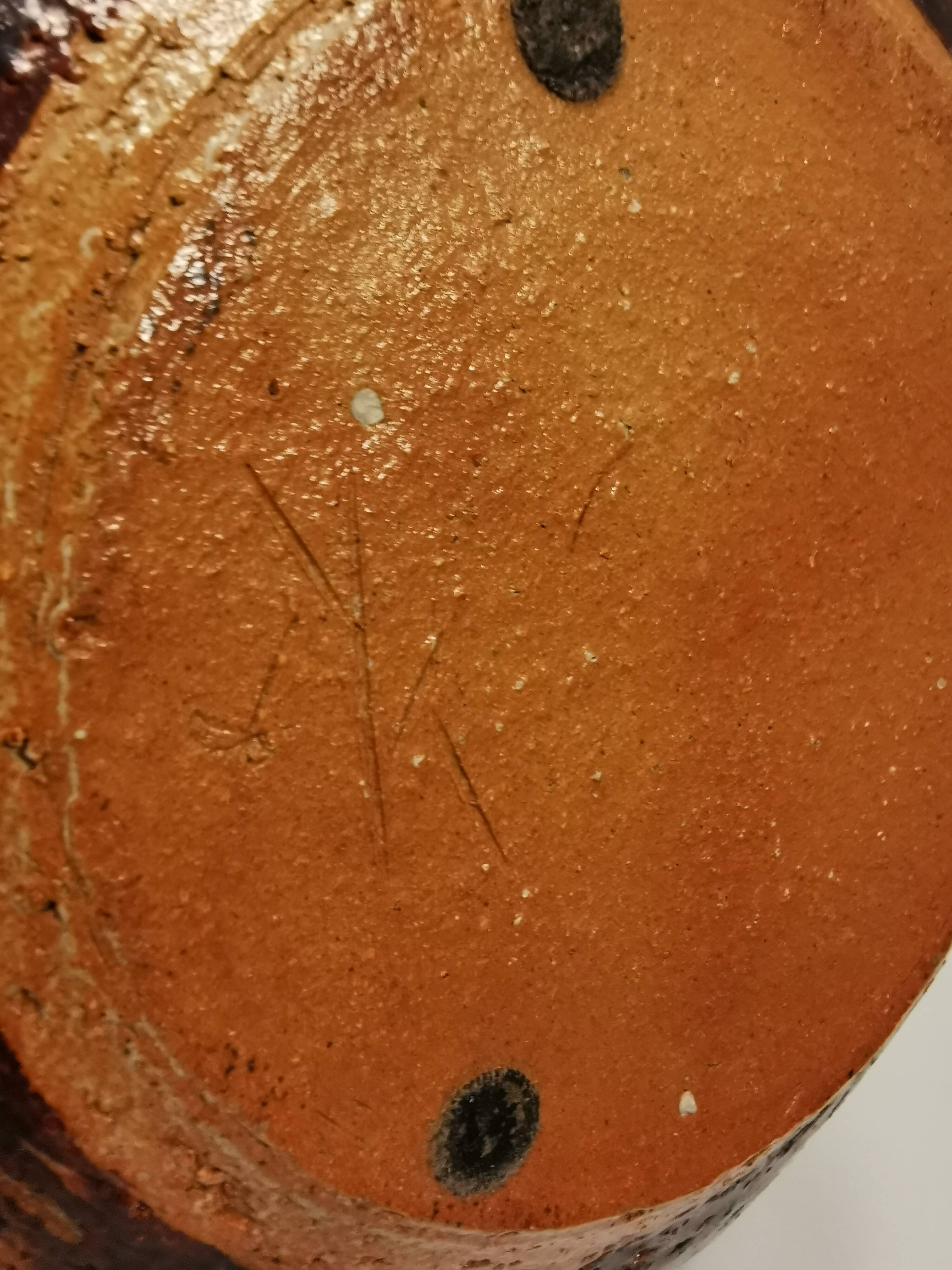 Beautiful vase from Danish Kingo Ceramics (Signature KK) 1980s. signed on the bottom.