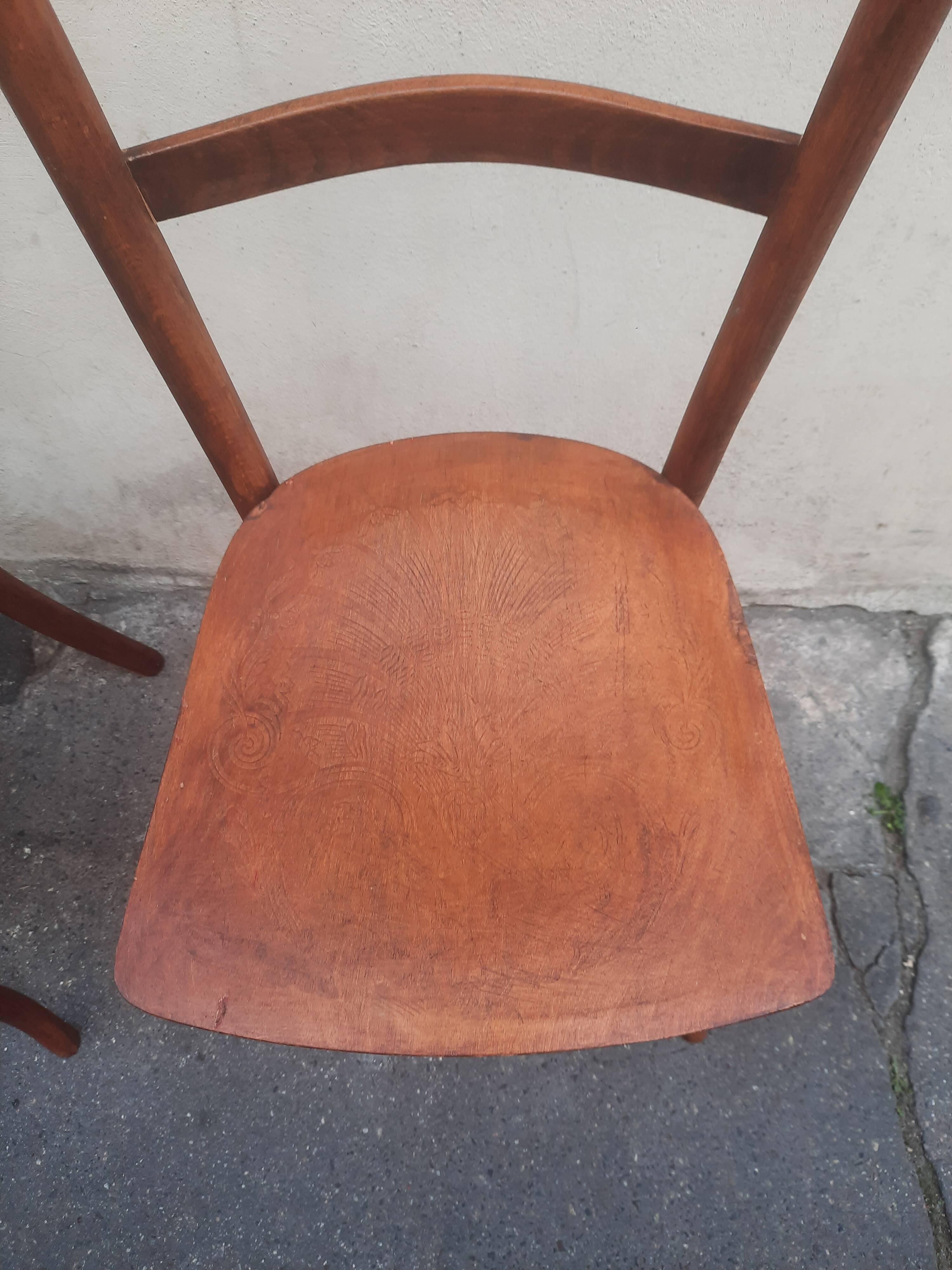 Pair of bistro chairs