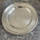 Flat Christofle round silver metal