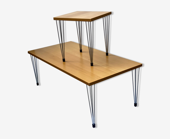 Duo of Danish PinAge Salon and Side Table