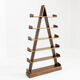 Vintage brutalist pyramid shelving unit bookcase