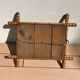 Turned wooden mirror bamboo 30s
