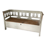 Banc en bois peint d'Angleterre