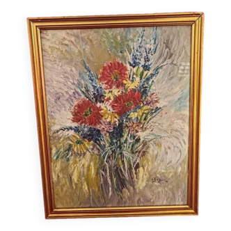 Flower bouquet painting
