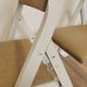 Set of 4 Vintage Wooden Folding Lounge Chairs: Beige Fabric, STOL Kamnik 1970