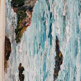 Oil on canvas sea