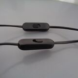 Mid-Century Filigree Danish Teak Table Lamps, 1950s, Set of 2