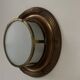Vintage XL wall light, brass and frosted glass, France, 1920.
