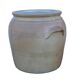 Grand pot ancien français en grès à glaçure brune