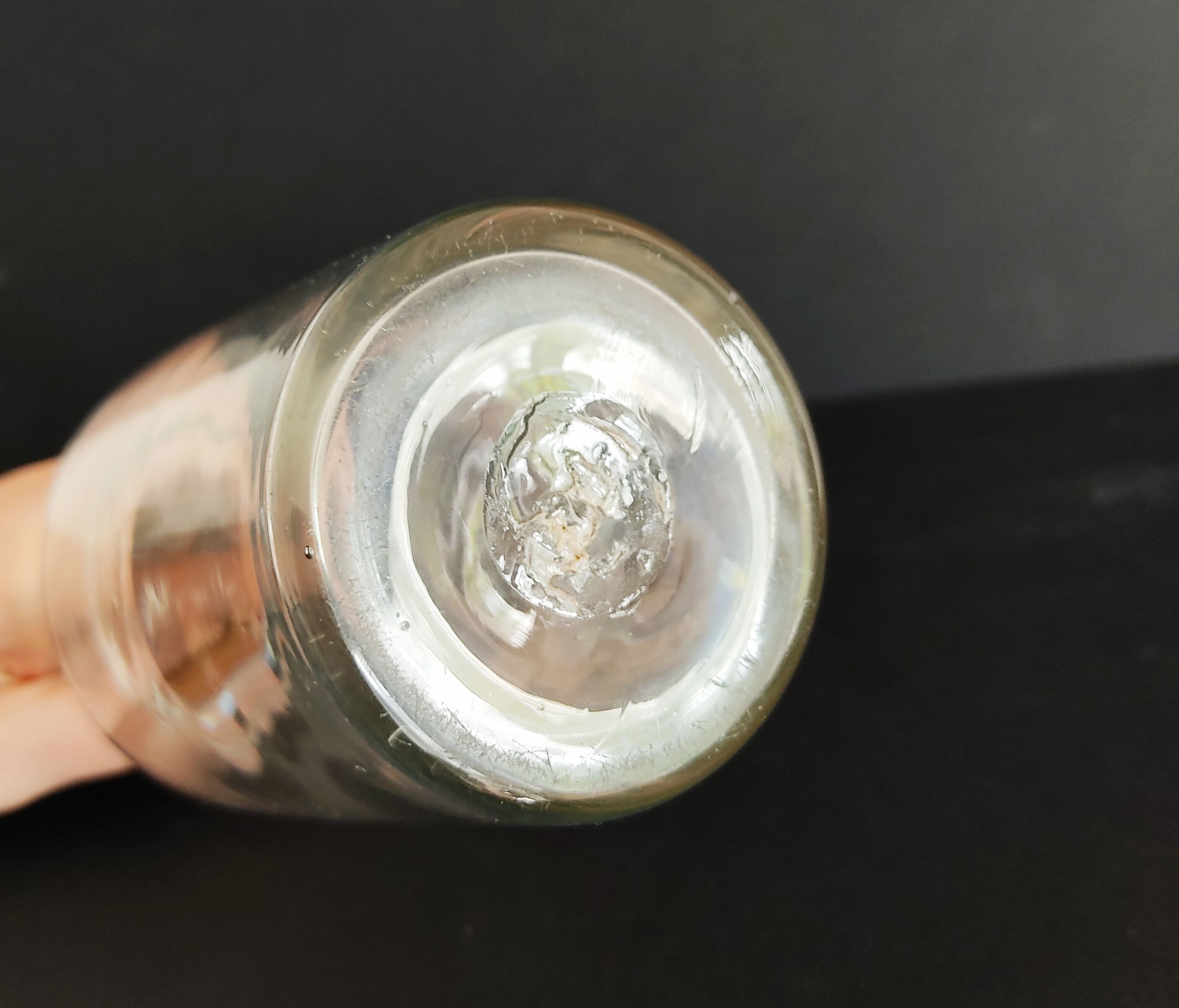 Glass carafe blown around 1900