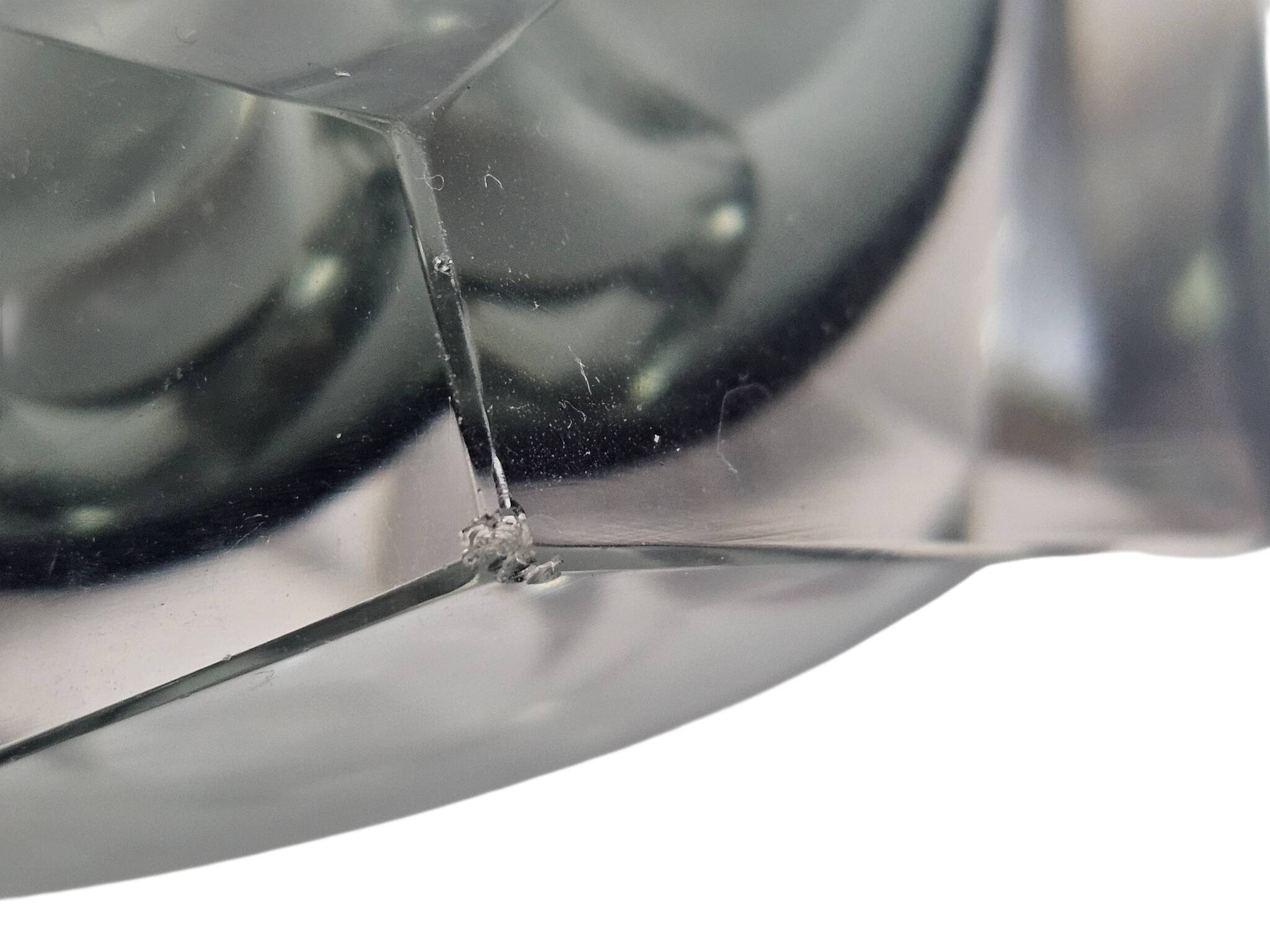 Murano - Flavio Poli - Seguso - Sommerso - Ashtray - clear glass - grey