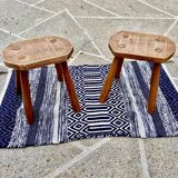 Brutalist stool-60s