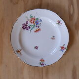4 flowery plates Digoin & Sarreguemine