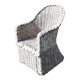 Fauteuil en rotin blanc