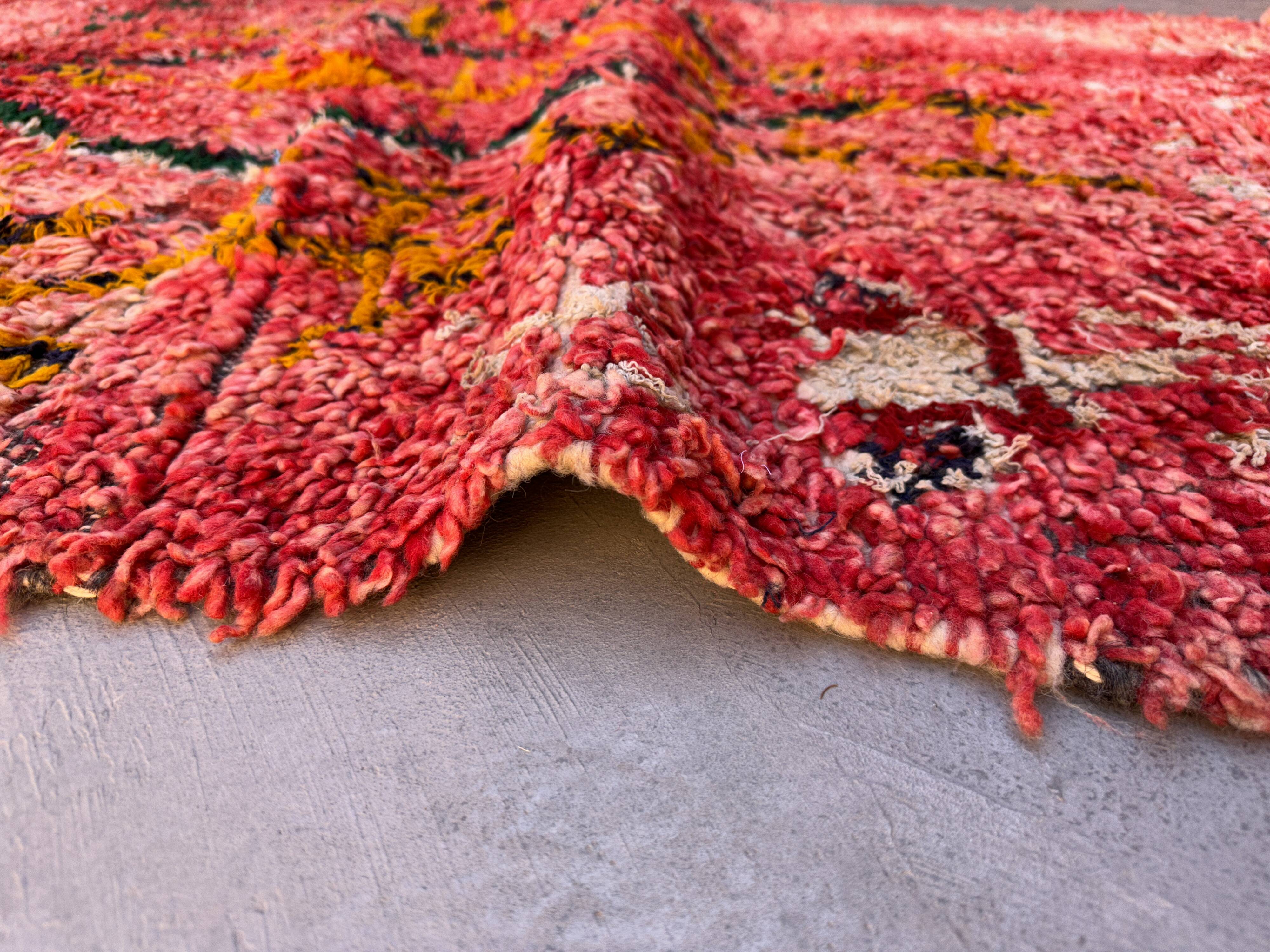 Red Moroccan Talsint rug - 113 x 259 cm